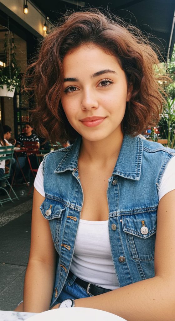 10. Tousled Jaw-Length Bob