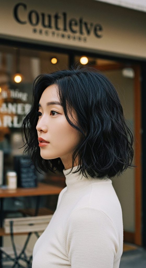 10. Tousled Side-Parted Bob