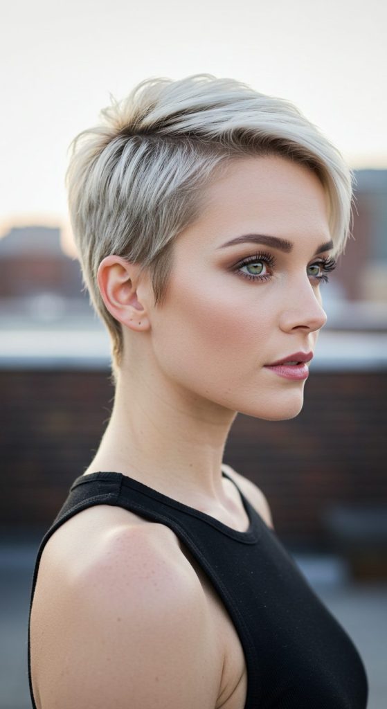 11. Cropped Pixie with Tapered Sides