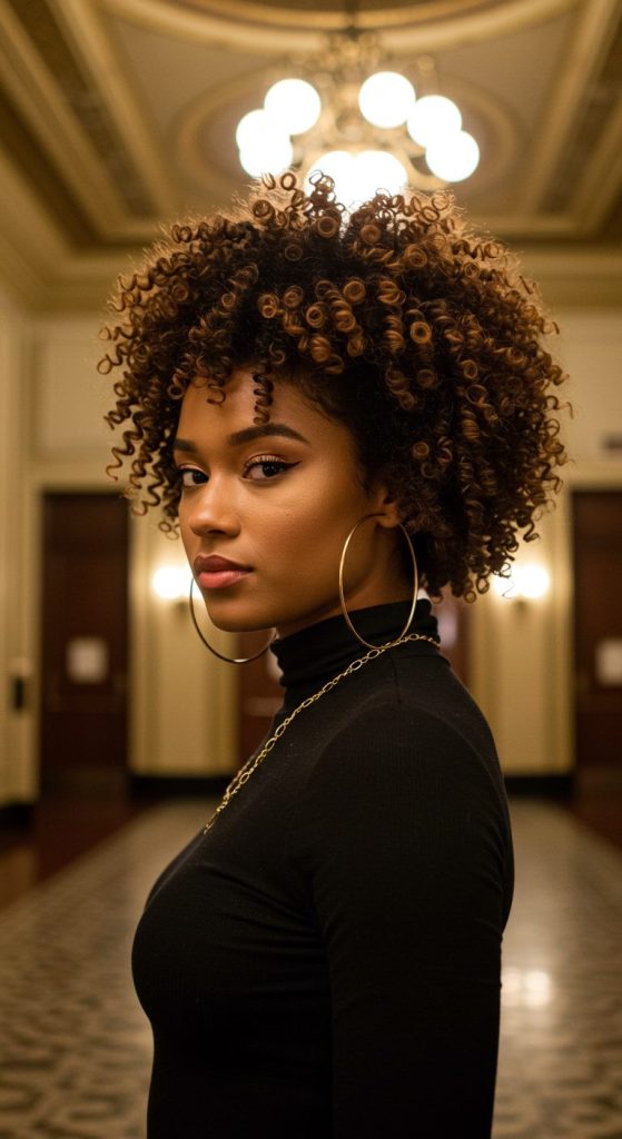 11. Curly Tapered Pixie