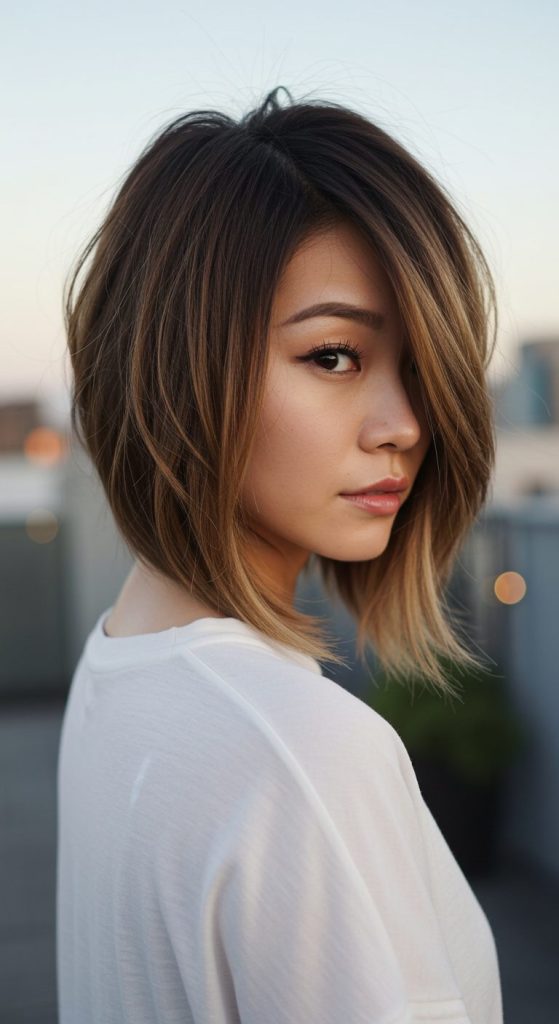 11. Layered Crop with Side Sweep