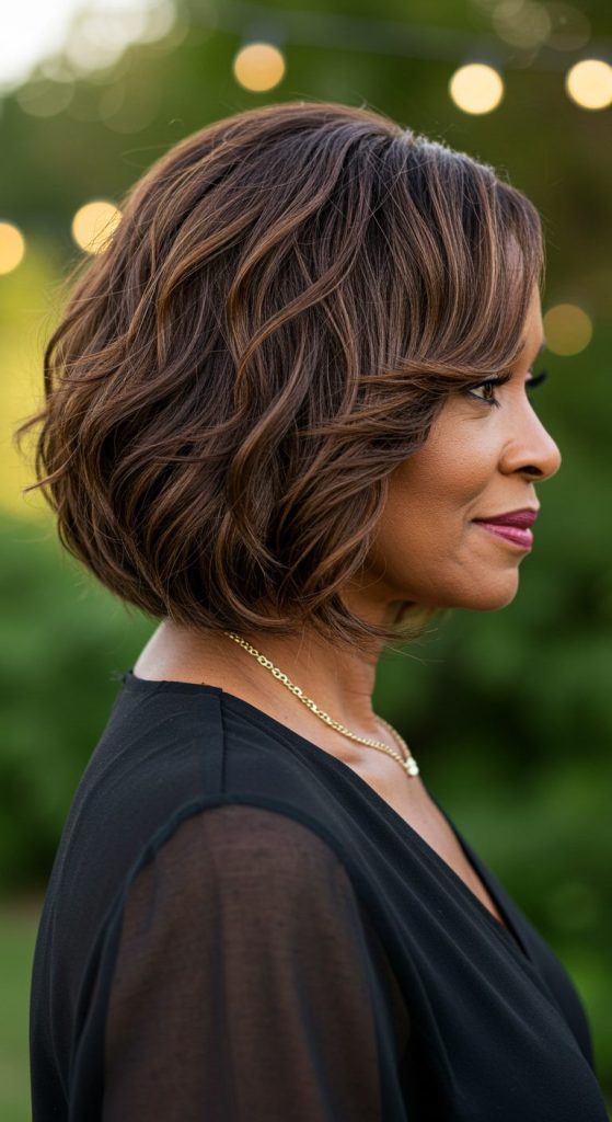 11. Layered Lob with Textured Waves