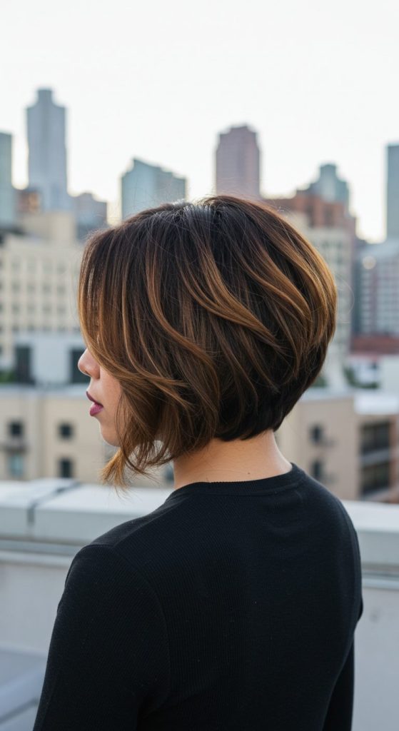 11. Stacked Bob with Volume