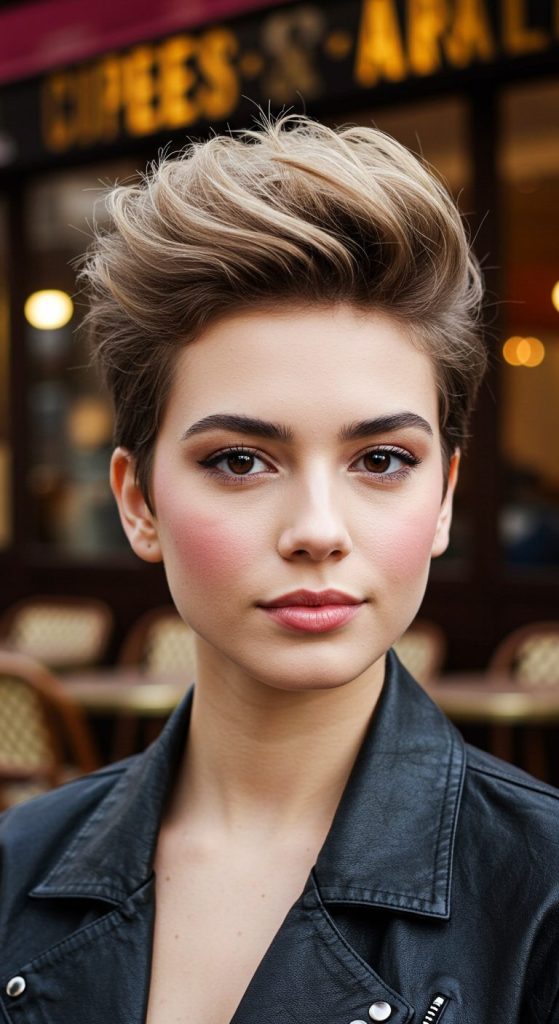 11. Voluminous Pixie with Style