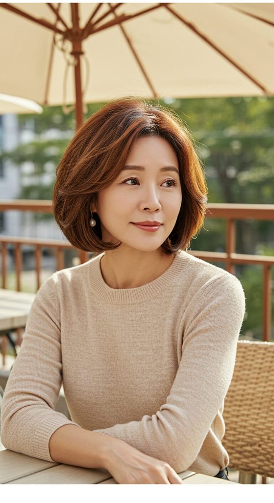 12. Layered Bob with Highlights