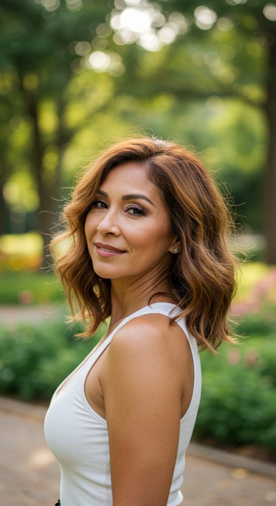 12. Tousled Long Lob