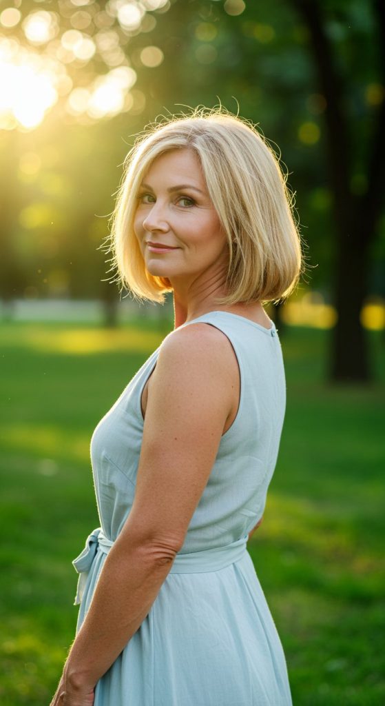 13. Layered Shoulder-Length Bob