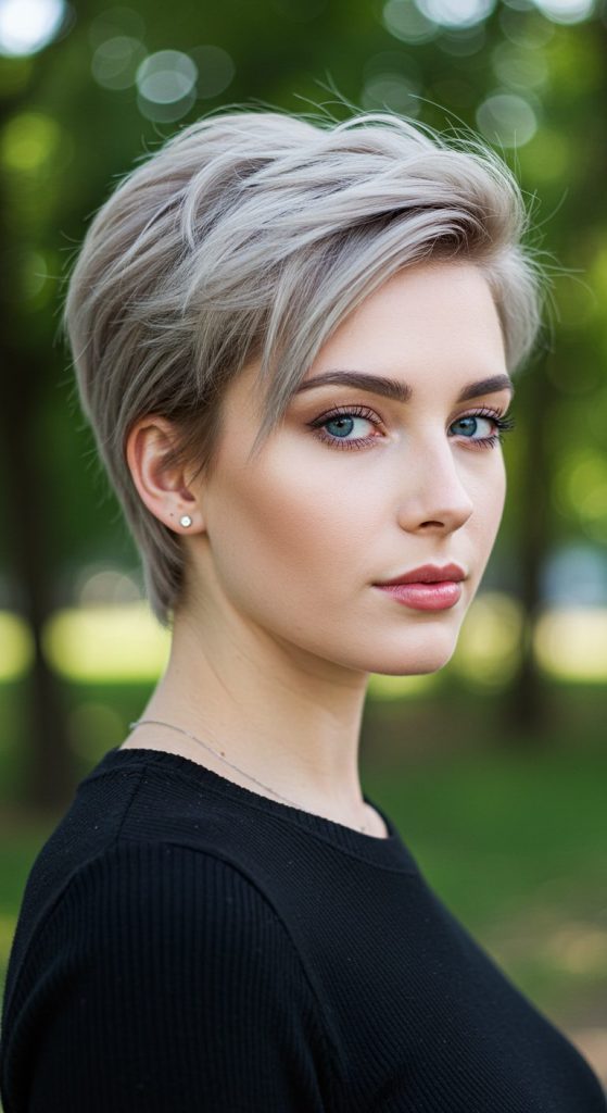 13. Short Side-Parted Shag