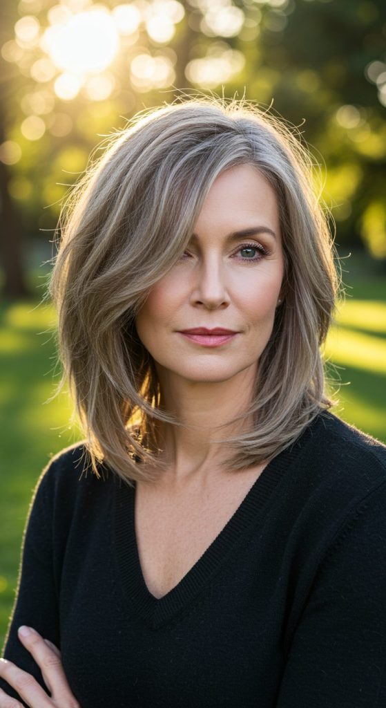 13. Side-Parted Shag