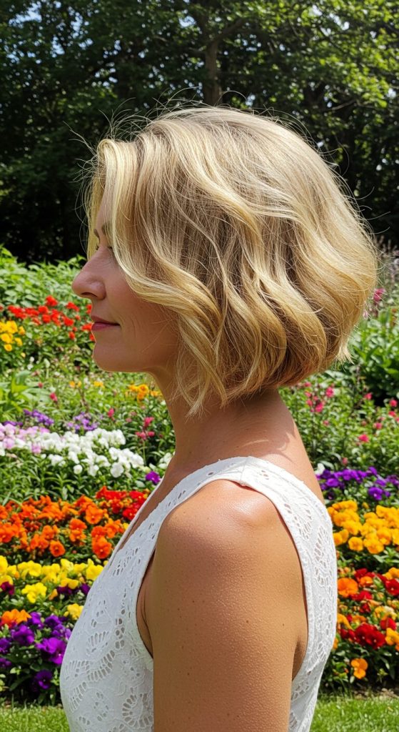 13. Soft Wavy Bob