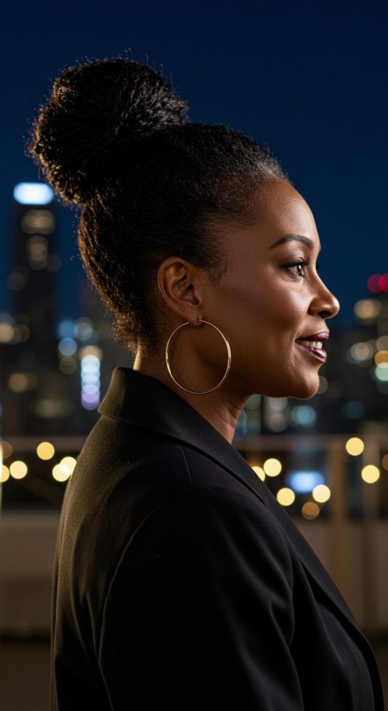 14. Glamorous High Bun