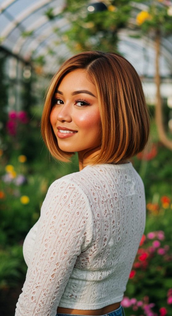 14. Layered Jaw-Grazing Bob