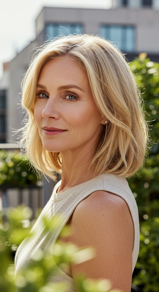 14. Layered Shoulder-Length Waves