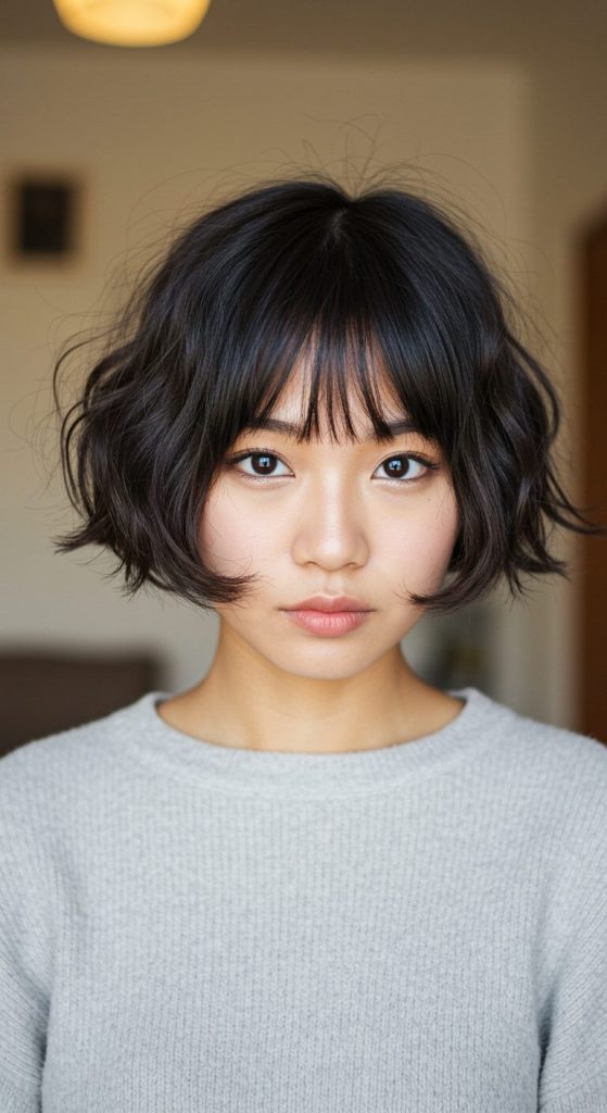 14. Whimsical Sweep for Short Hair