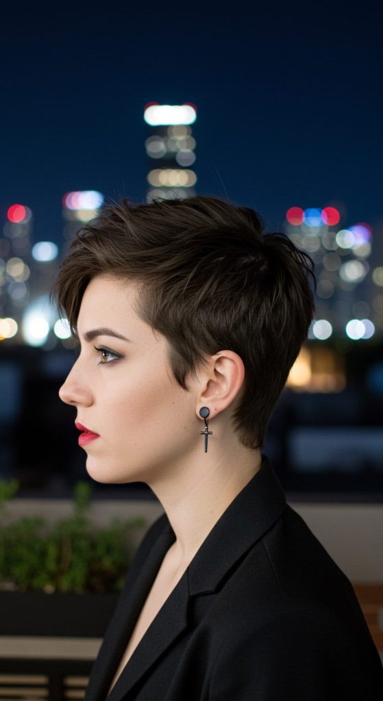 15. Edgy Flair for a Cute Crop