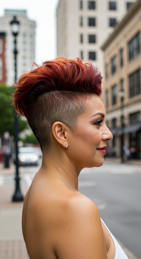 15. Edgy Shaved Sides with Long Top