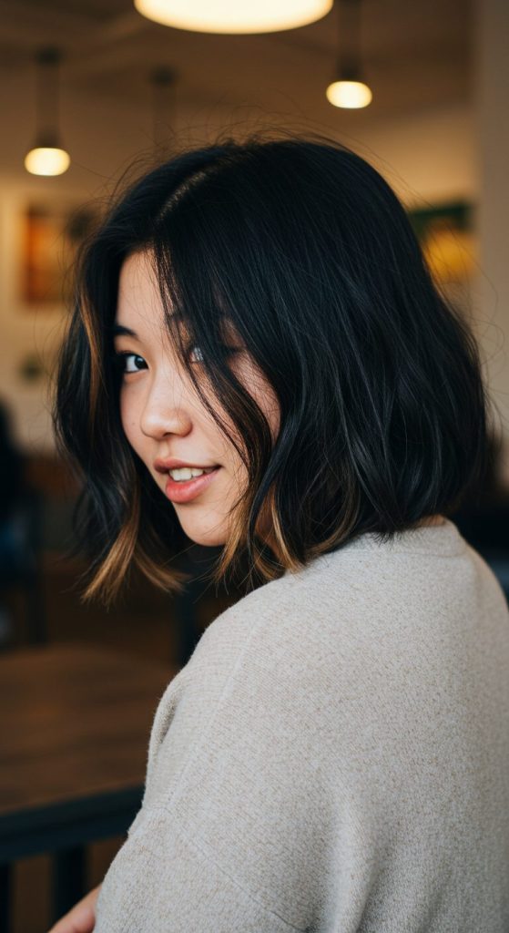 15. Messy Bob with Volume