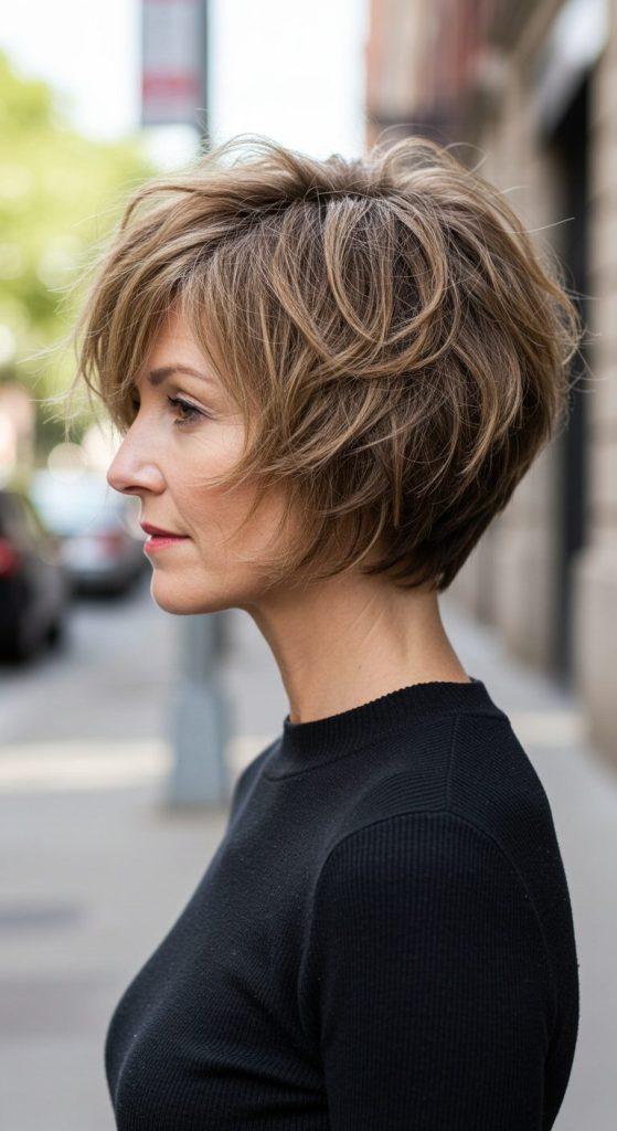 15. Short Textured Bob