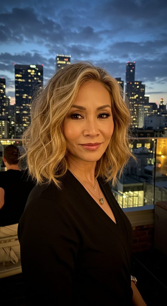 15. Shoulder-Length Wavy Lob