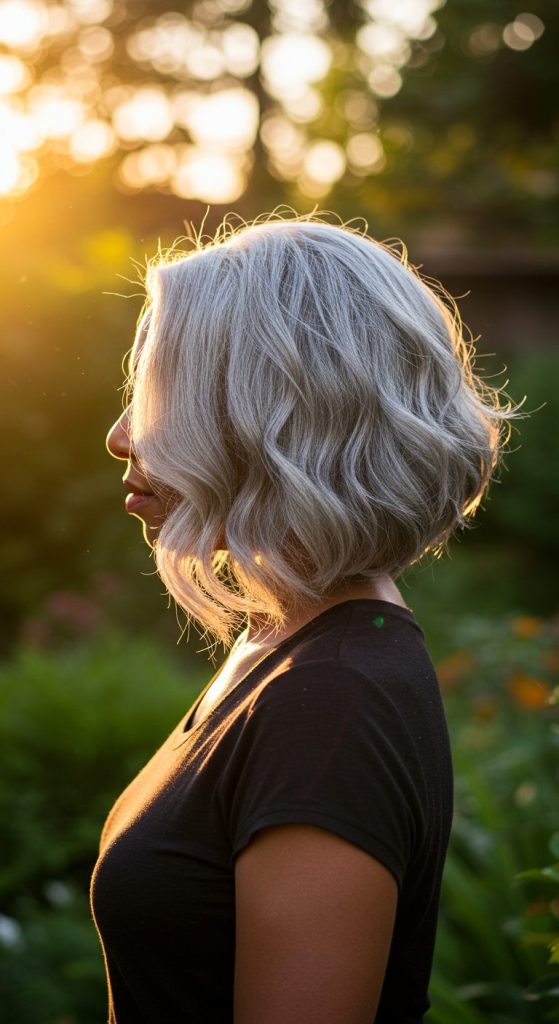 15. Soft Wavy Grey Lob