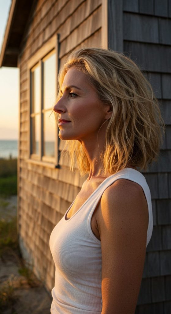 15. Tousled Shoulder-Length Cut