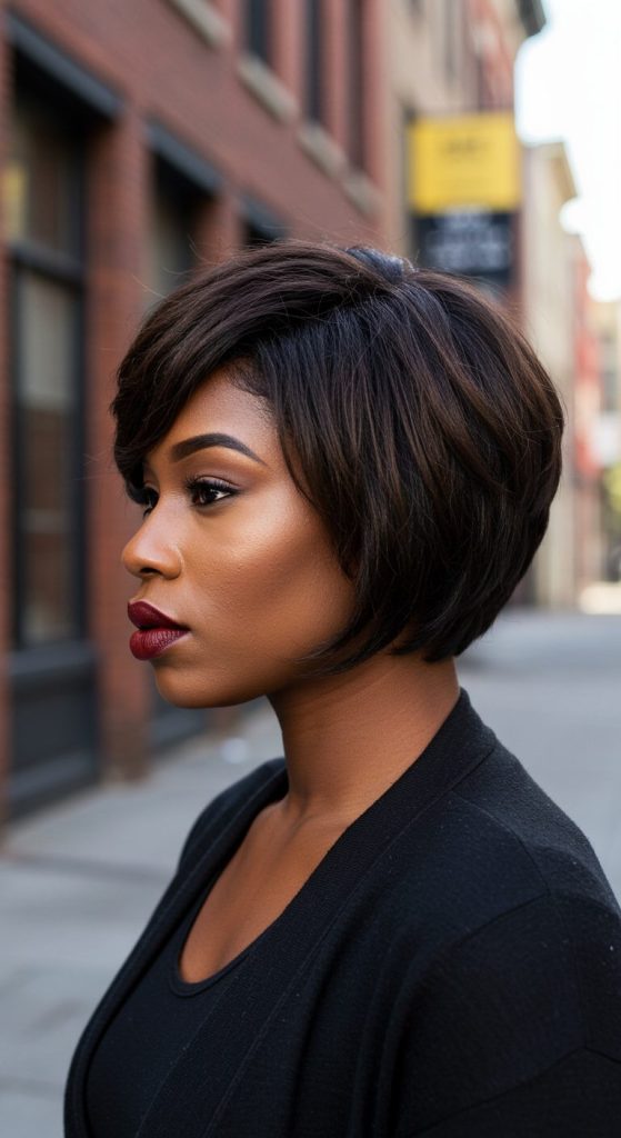 16. Choppy Bob with Volume