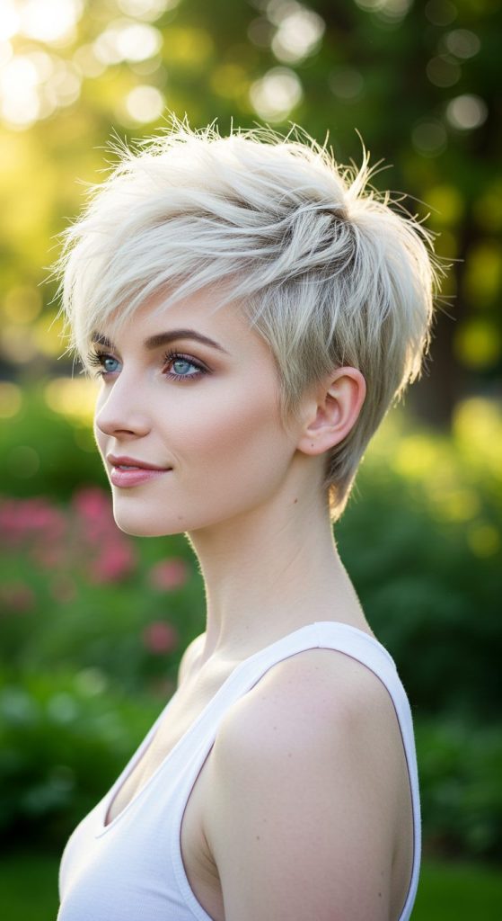 16. Feathered Pixie Cut