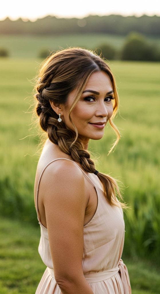 16. Loose Braided Updo