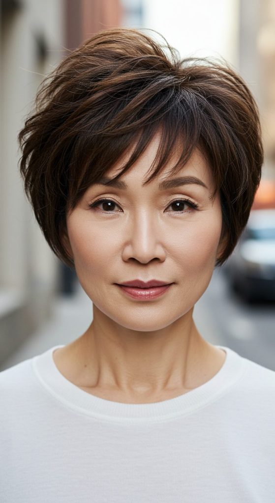 17. Layered Pixie with Volume