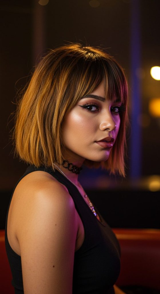 17. Pixie with Side-Swept Fringe