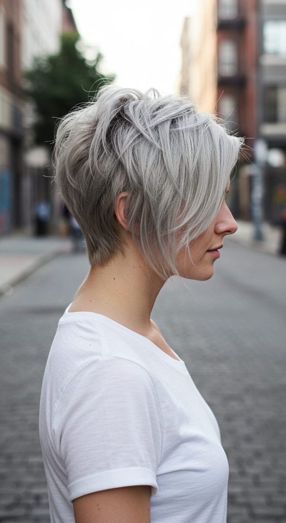 18. Cropped Pixie with Side Sweep