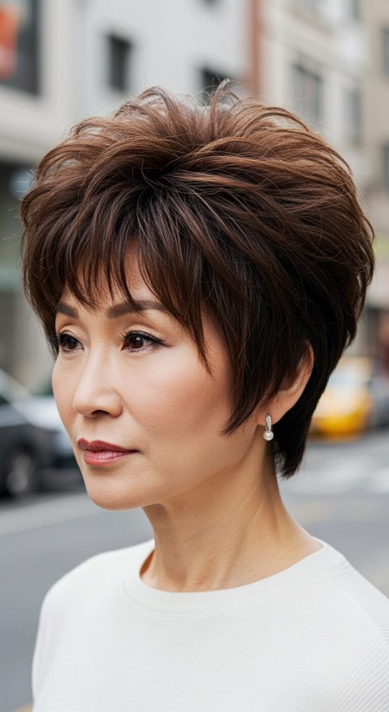 18. Layered Pixie with Volume