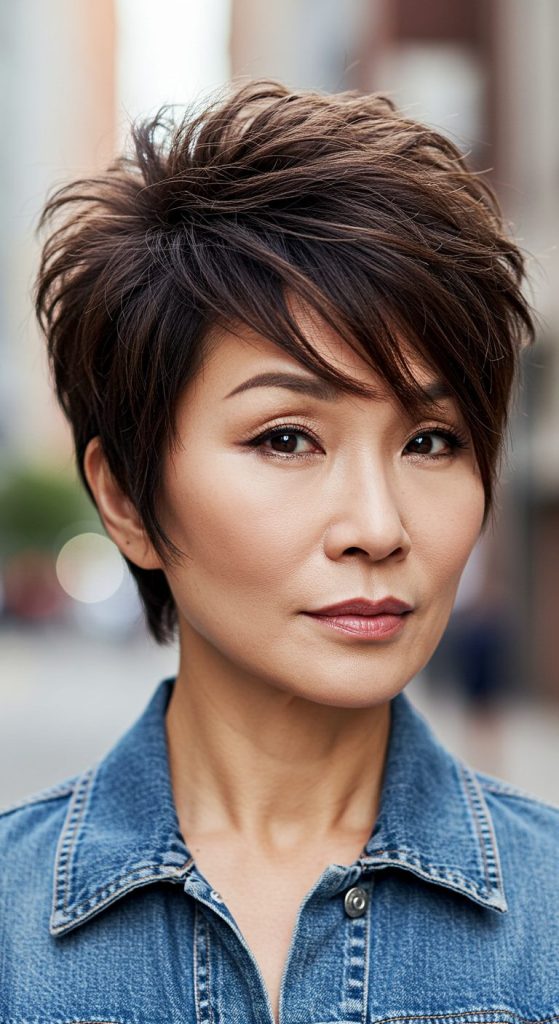 18. Layered Pixie with Volume