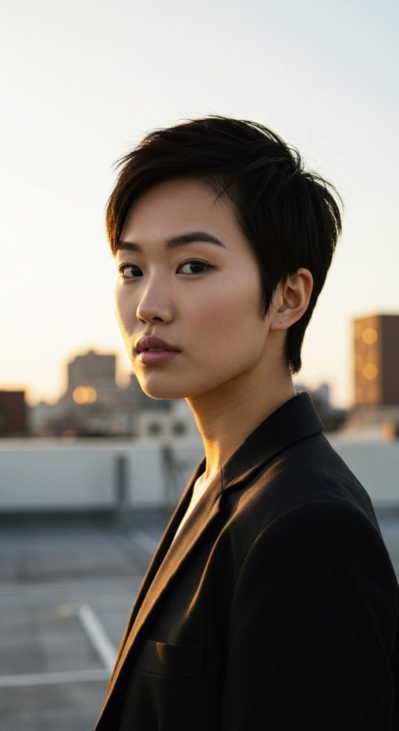 18. Sleek Tapered Pixie