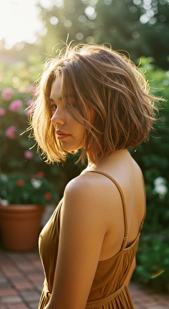 19. Messy Textured Bob