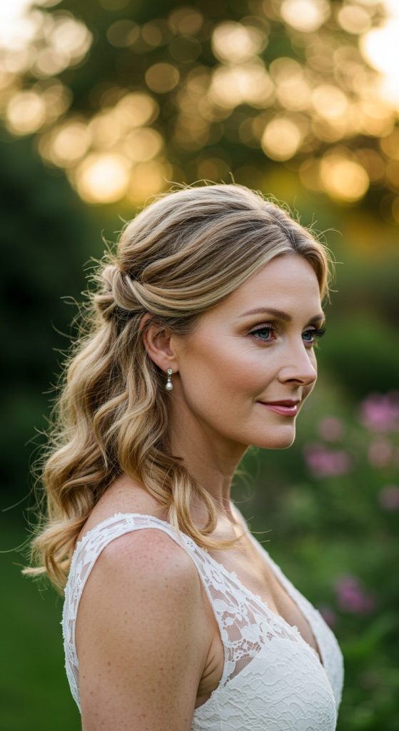 19. Romantic Half-Up Twist