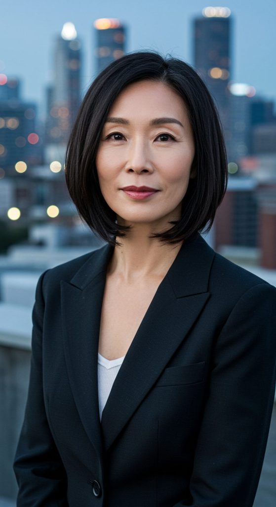 19. Sleek Long Bob with Shine