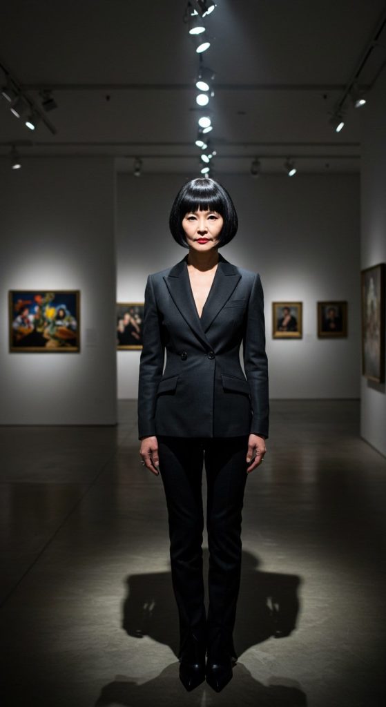 2. Blunt Bob with Sharp Ends