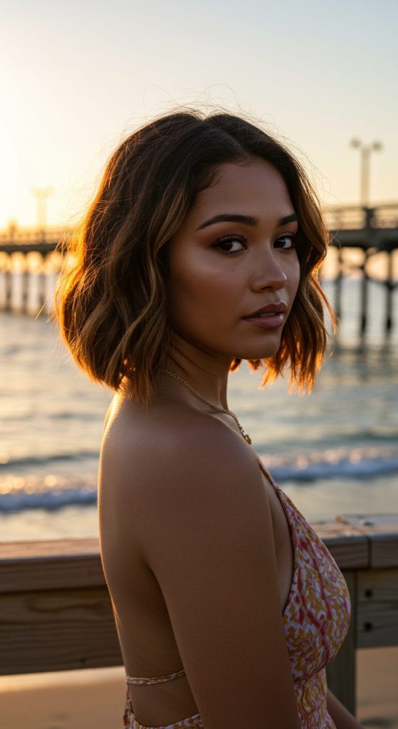 2. Chin-Length with Soft Waves