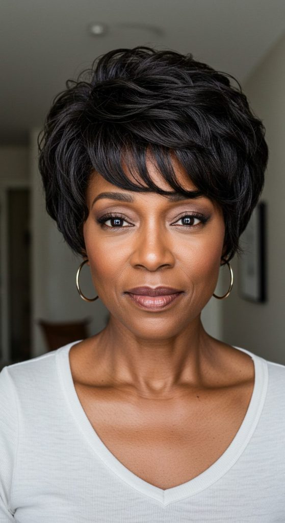 2. Layered Pixie with Volume