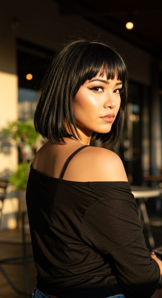 2. Long Pixie with Side Bangs