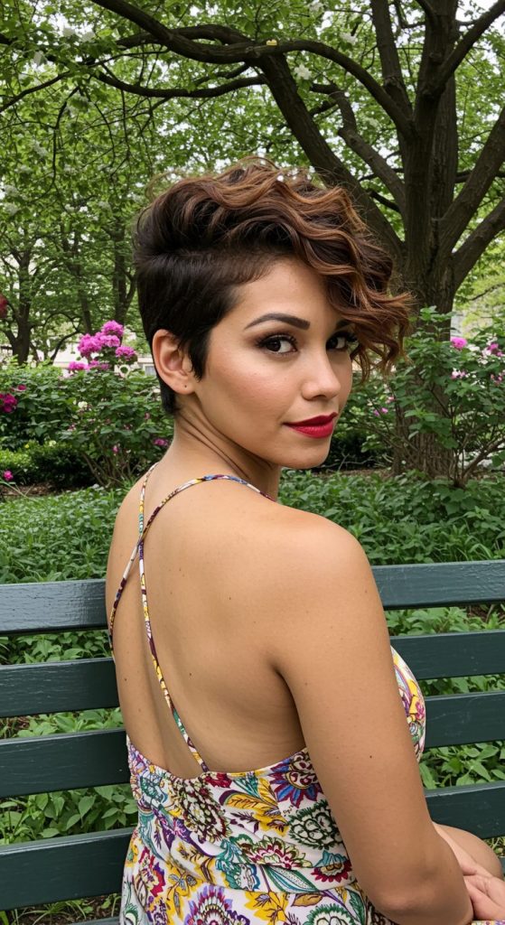 2. Textured Pixie Cut