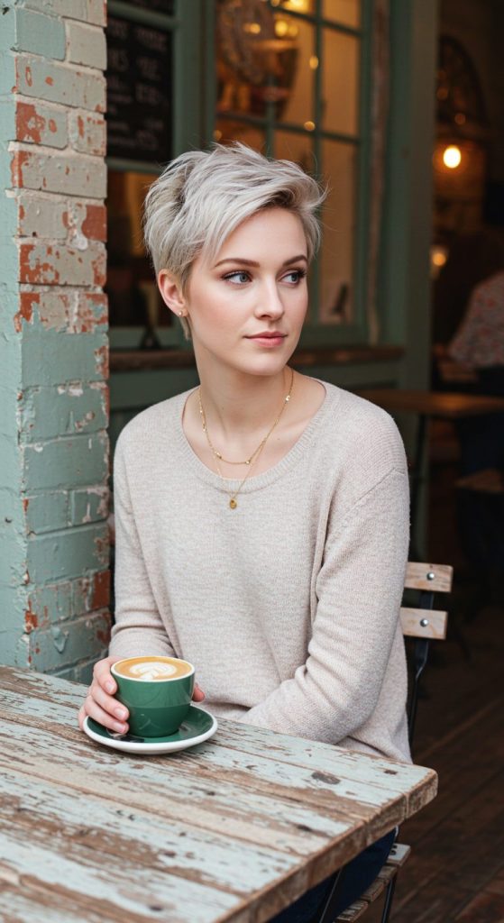 2. Textured Pixie Cut