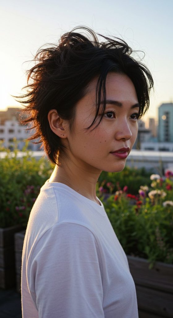 2. Tousled Side-Swept Pixie