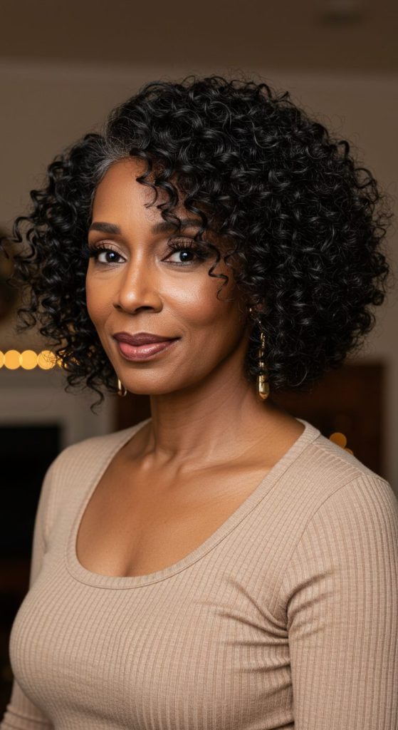 20. Curly Bob with Volume