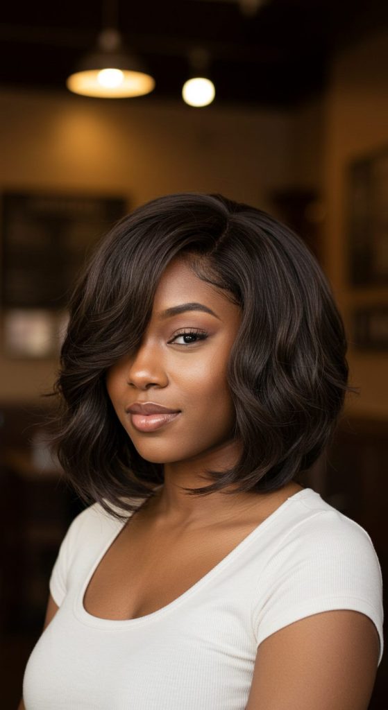 20. Layered Bob with Soft Waves