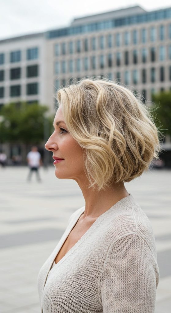 20. Modern Wavy Bob