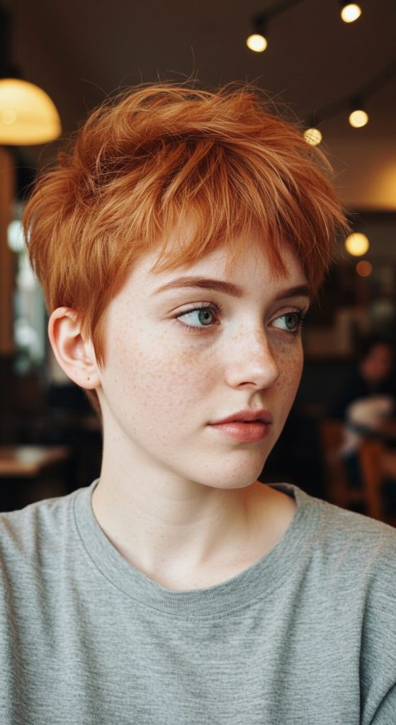 20. Pixie with Tousled Fringe