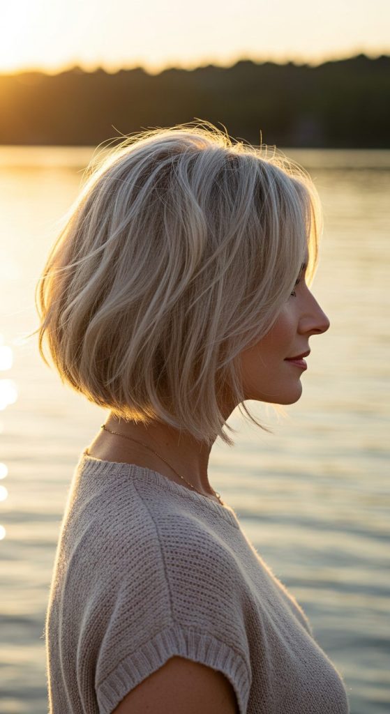 20. Textured Shoulder-Length Bob