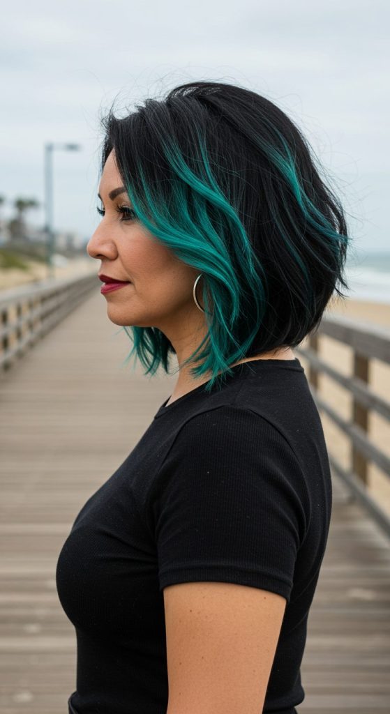 21. Asymmetrical Lob with Bold Color